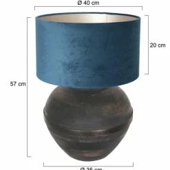 Lampes En Tissu-Luminaires Steinhauer Lampe de table Steinhauer Lyons Noir, 1 lumière