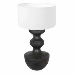 Lampes En Tissu-Luminaires Steinhauer Lampe de table Steinhauer Lyons Noir, 1 lumière