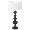 Lampes En Tissu-Luminaires Steinhauer Lampe de table Steinhauer Lyons Noir, 1 lumière