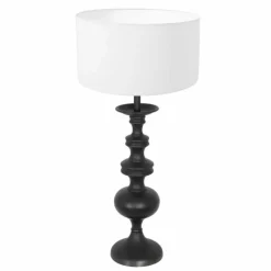 Lampes En Tissu-Luminaires Steinhauer Lampe de table Steinhauer Lyons Noir, 1 lumière
