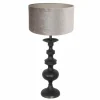 Lampes En Tissu-Luminaires Steinhauer Lampe de table Steinhauer Lyons Noir, 1 lumière