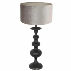 Lampes En Tissu-Luminaires Steinhauer Lampe de table Steinhauer Lyons Noir, 1 lumière