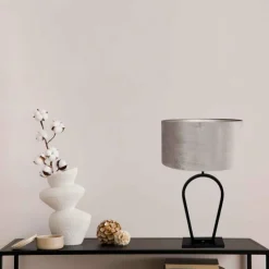 Lampes En Tissu-Luminaires Steinhauer Lampe de table Steinhauer Stang Noir, 1 lumière