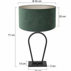 Lampes En Tissu-Luminaires Steinhauer Lampe de table Steinhauer Stang Noir, 1 lumière