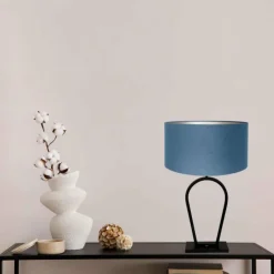 Lampes En Tissu-Luminaires Steinhauer Lampe de table Steinhauer Stang Noir, 1 lumière