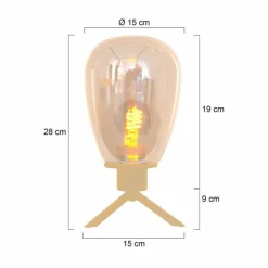 Luminaires Steinhauer Lampe de table Steinhauer Reflexion, 1 lumière* Lampes À Poser