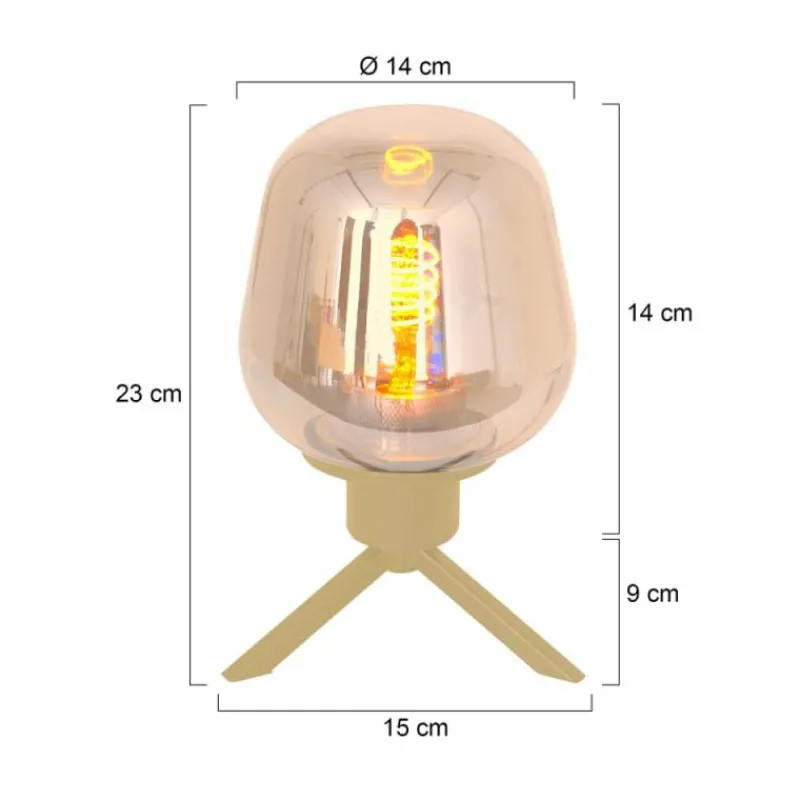 Luminaires Steinhauer Lampe de table Steinhauer Reflexion, 1 lumière* Lampes À Poser