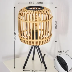 Luminaires Scandinaves-hofstein Lampe de table Sukhothai Noir, 1 lumière