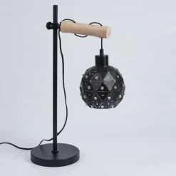 Lampes Vintages & Rétros-hofstein Lampe de table Sunasau Écru, Noir, 1 lumière