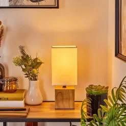 Lampes En Tissu-hofstein Lampe de table Talco Écru, 1 lumière