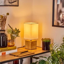 Lampes En Tissu-hofstein Lampe de table Talco Écru, 1 lumière