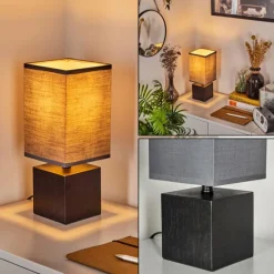 Lampes En Tissu-hofstein Lampe de table Talco Noir, 1 lumière