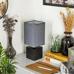 Lampes En Tissu-hofstein Lampe de table Talco Noir, 1 lumière