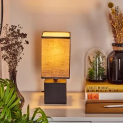 Lampes En Tissu-hofstein Lampe de table Talco Noir, 1 lumière