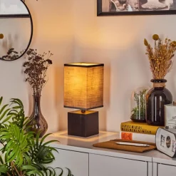 Lampes En Tissu-hofstein Lampe de table Talco Noir, 1 lumière