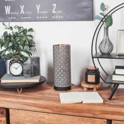 Lampes En Tissu-hofstein Lampe de table Tallaboa Noir, 1 lumière