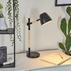 Luminaires Scandinaves-hofstein Lampe de table Tanabita Écru, Noir, 1 lumière