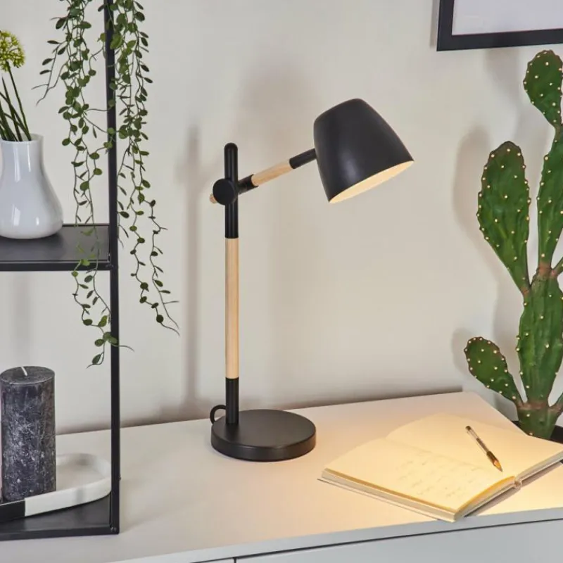 Luminaires Scandinaves-hofstein Lampe de table Tanabita Écru, Noir, 1 lumière