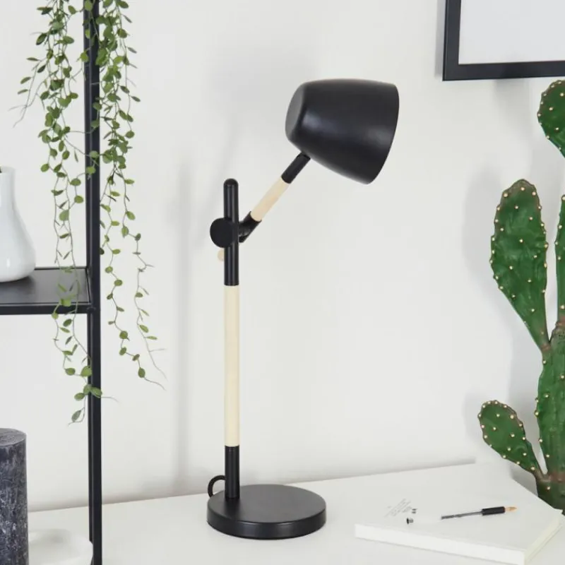 Luminaires Scandinaves-hofstein Lampe de table Tanabita Écru, Noir, 1 lumière