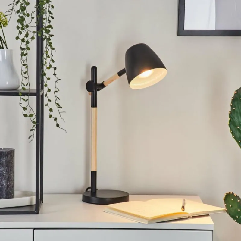 Luminaires Scandinaves-hofstein Lampe de table Tanabita Écru, Noir, 1 lumière