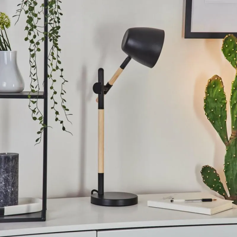 Luminaires Scandinaves-hofstein Lampe de table Tanabita Écru, Noir, 1 lumière