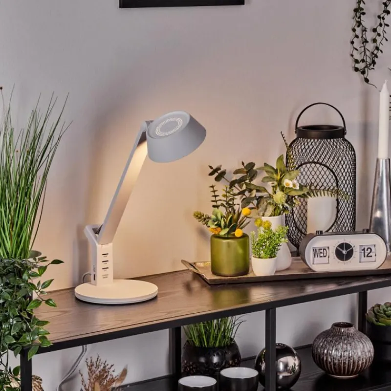 Luminaires Scandinaves-hofstein Lampe de table Tapen LED Blanc, 1 lumière