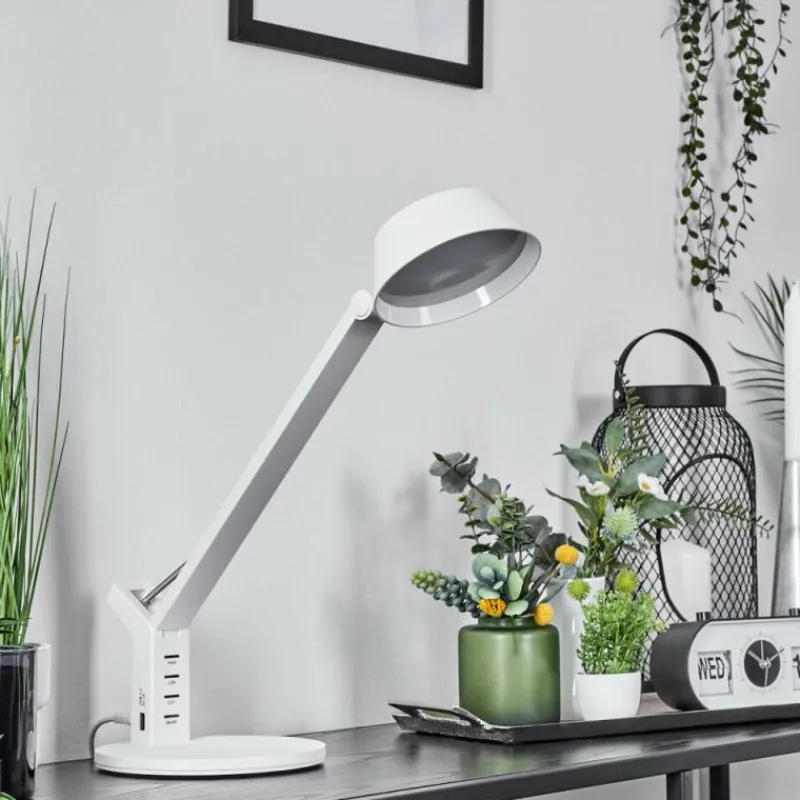 Luminaires Scandinaves-hofstein Lampe de table Tapen LED Blanc, 1 lumière