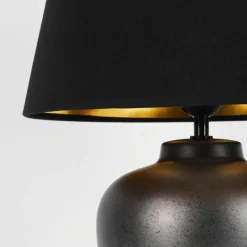 Lampes En Tissu-hofstein Lampe de table Tapona Anthracite, 1 lumière