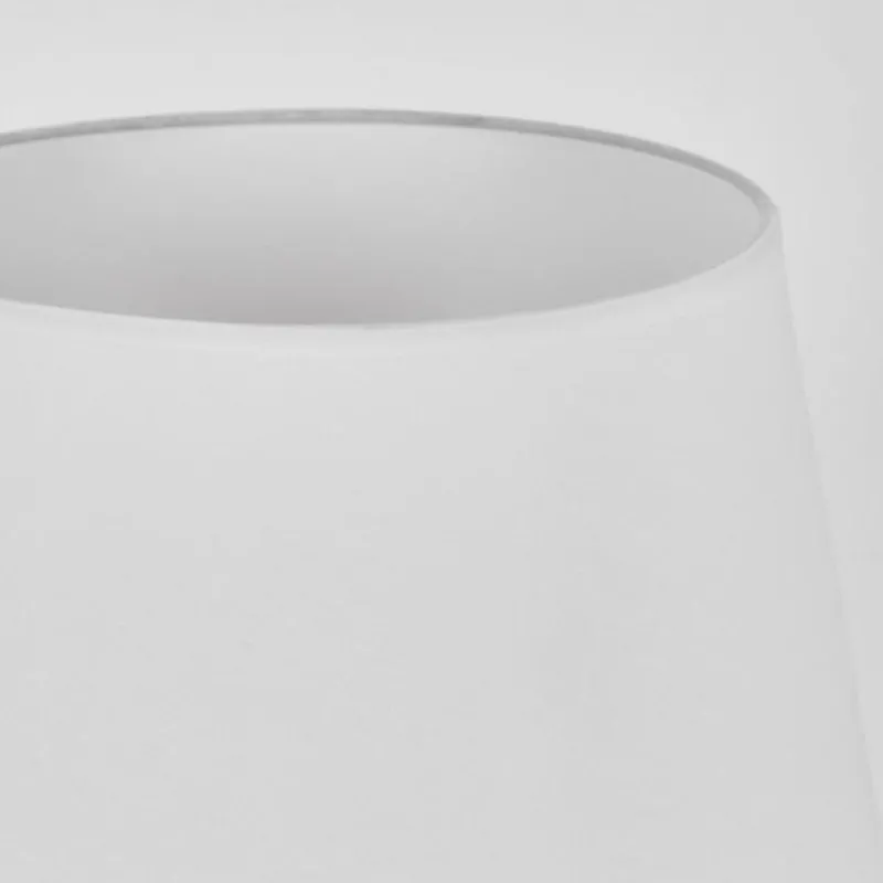 Lampes En Tissu-hofstein Lampe de table Tapona Brun foncé, Nickel mat, 1 lumière