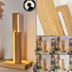 Luminaires Scandinaves-hofstein Lampe de table Tejedor LED Chrome, Écru, 2 lumières