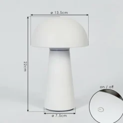 hofstein Lampe de table Telve LED Blanc, 1 lumière