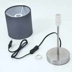 Lampes En Tissu-hofstein Lampe de table Tise Nickel mat, 1 lumière