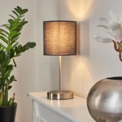 Lampes En Tissu-hofstein Lampe de table Tise Nickel mat, 1 lumière