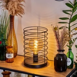 Lampes Vintages & Rétros-hofstein Lampe de table Tobuna Noir, 1 lumière