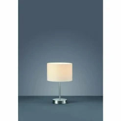 Lampes En Tissu-Luminaires Trio Lampe de table Trio 4611 Nickel mat, 1 lumière