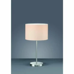 Lampes En Tissu-Luminaires Trio Lampe de table Trio 4611 Nickel mat, 1 lumière