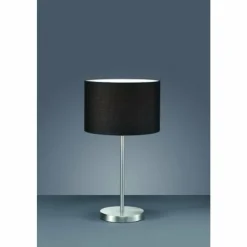 Lampes En Tissu-Luminaires Trio Lampe de table Trio 4611 Nickel mat, 1 lumière