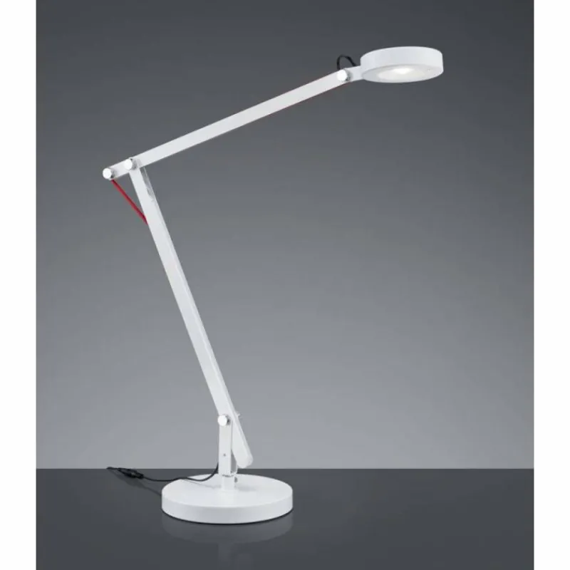 Lampes Industrielles-Luminaires Trio Lampe de table Trio AMSTERDAM LED Blanc, 1 lumière