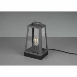 Lampes Vintages & Rétros-Luminaires Trio Lampe de table Trio Arkansas Anthracite, 1 lumière