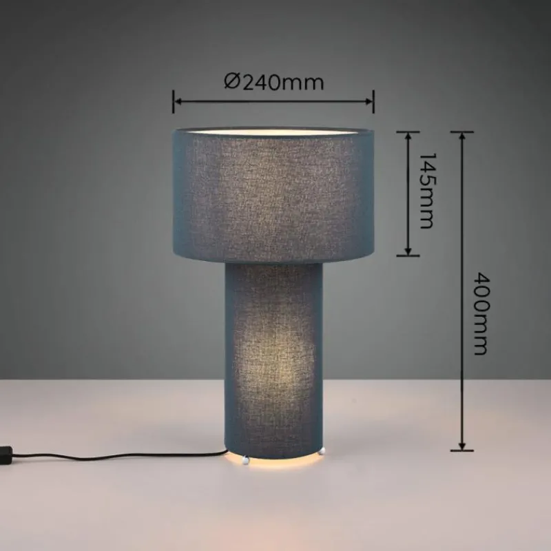 Luminaires Trio Lampe de table Trio Bale Bleu, 2 lumières* Lampes À Poser