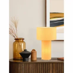 Luminaires Trio Lampe de table Trio Bale Jaune, 2 lumières* Lampes À Poser