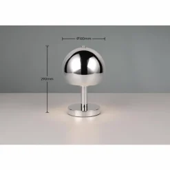Luminaires Trio Lampe de table Trio BOCCIA Chrome, 1 lumière* Lampes À Poser