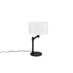 Lampes En Tissu-Luminaires Trio Lampe de table Trio Cassio Noir, 1 lumière
