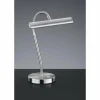 Luminaires Rustiques-Luminaires Trio Lampe de table Trio CURTIS LED Nickel mat, 1 lumière