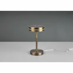 Luminaires Trio Lampe de table Trio Franklin LED Vieux laiton, 1 lumière* Éclairage Led