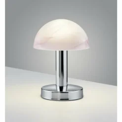 Luminaires Trio Lampe de table Trio Fynn 2 Aluminium, Chrome, 1 lumière