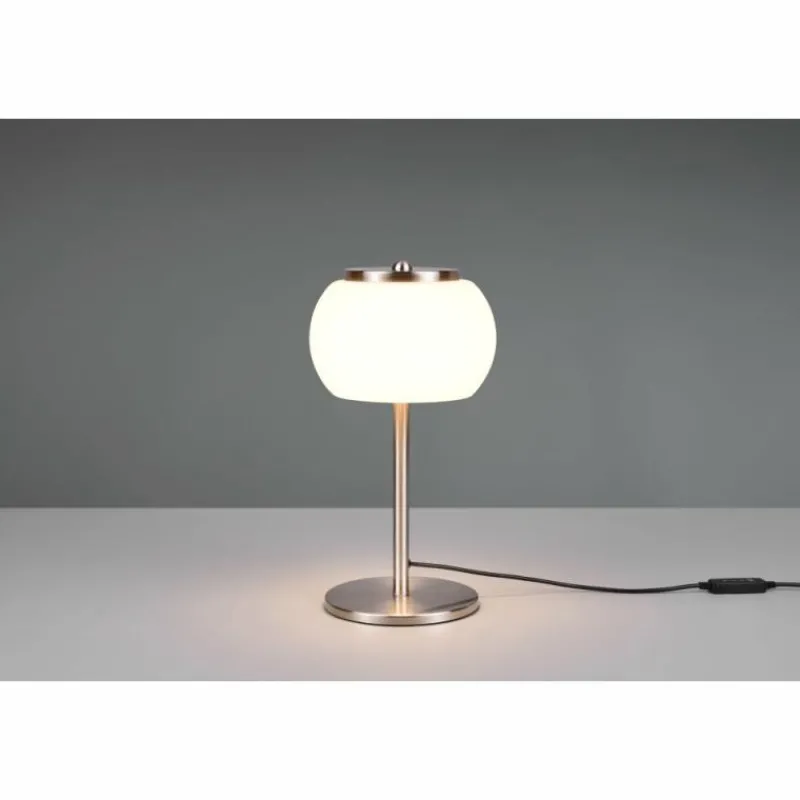 Luminaires Trio Lampe de table Trio Madison LED Nickel mat, 1 lumière