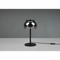 Suspension Verre Fumé-Luminaires Trio Lampe de table Trio Madison LED Noir, 1 lumière
