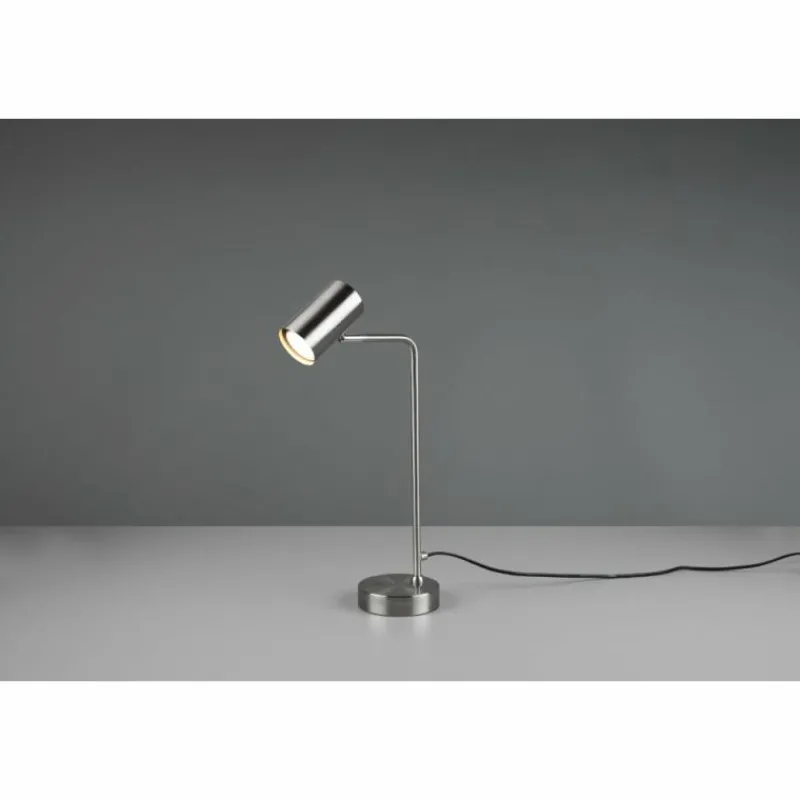 Luminaires Trio Lampe de table Trio Marley Nickel mat, 1 lumière* Lampes À Poser