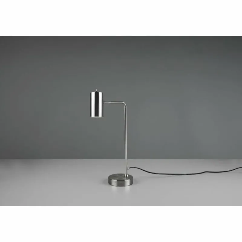 Luminaires Trio Lampe de table Trio Marley Nickel mat, 1 lumière* Lampes À Poser